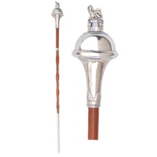 Drum Major's Mace | Silver | Plain